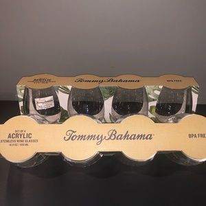 TOMMY BAHAMA wine glasses 16.9oz